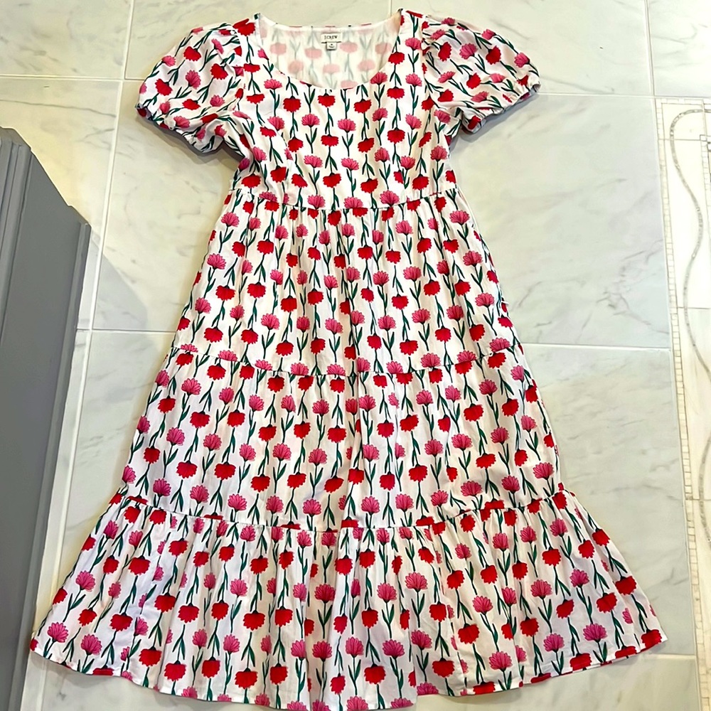 Jcrew midi dress size 8